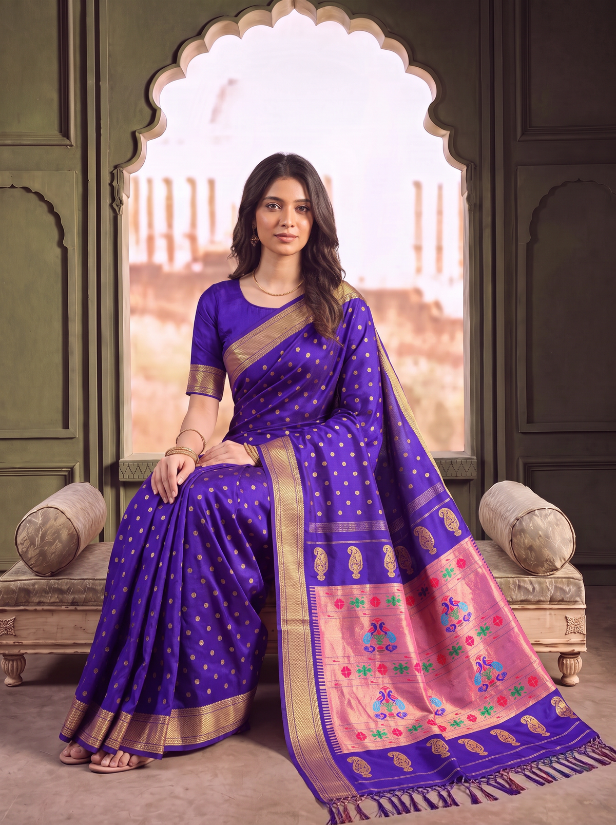 Paithani - Purple