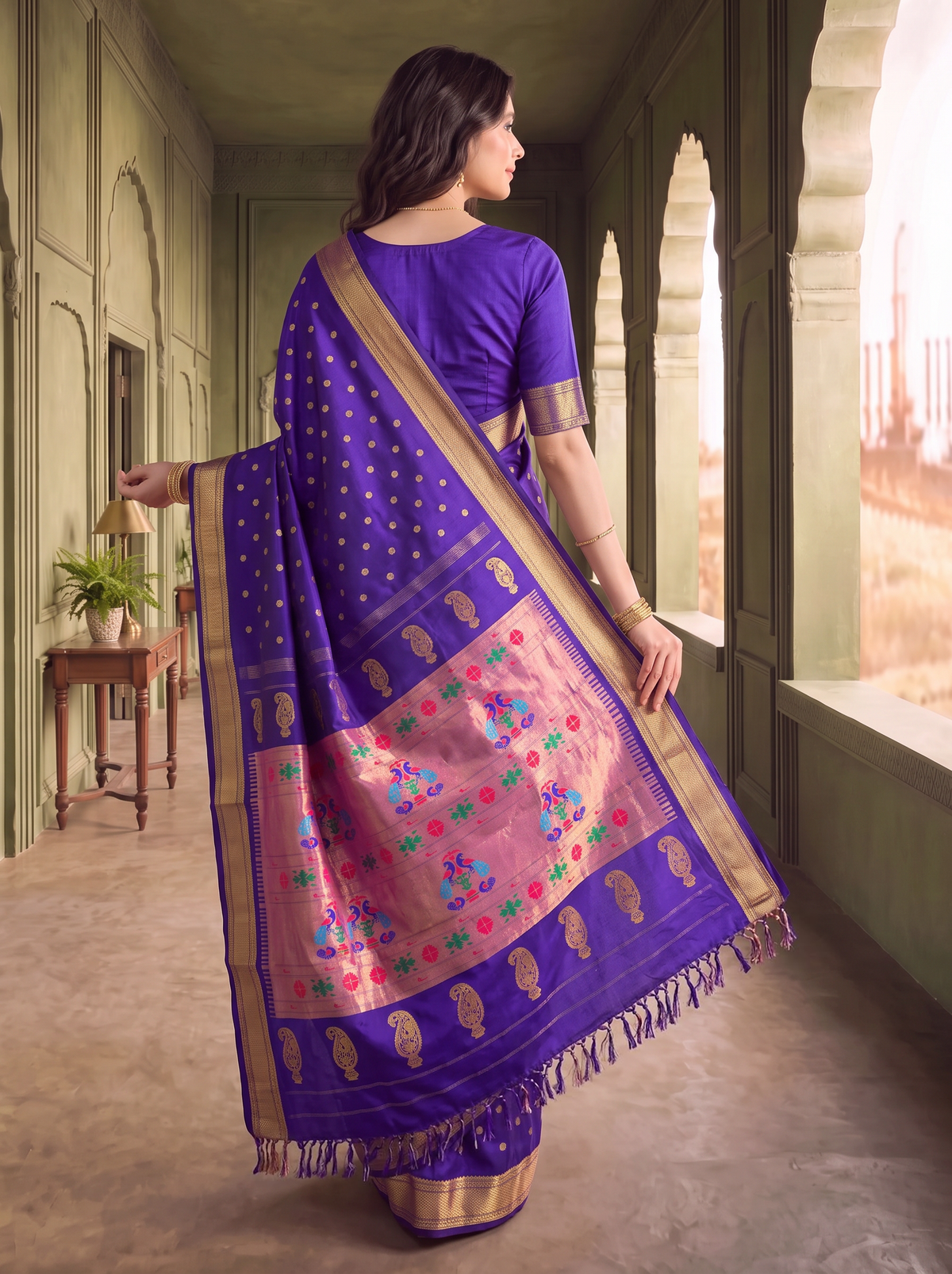 Paithani - Purple