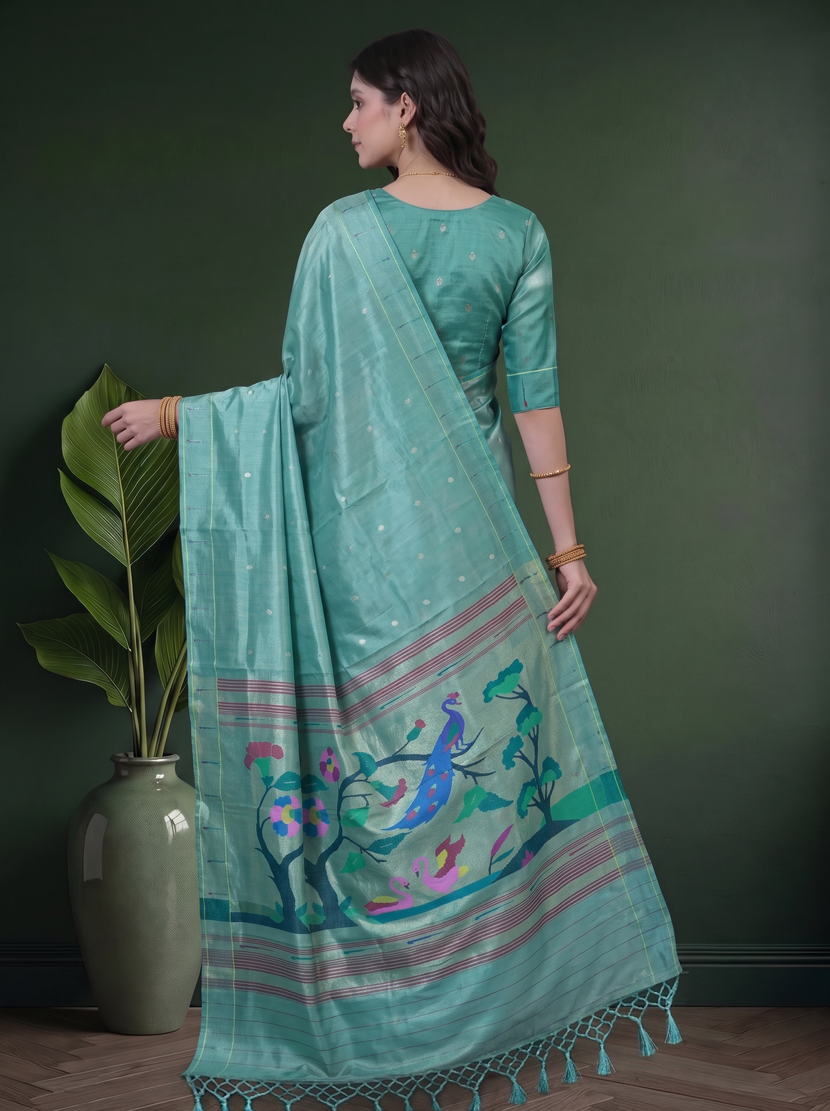 Paithani - Sky Blue