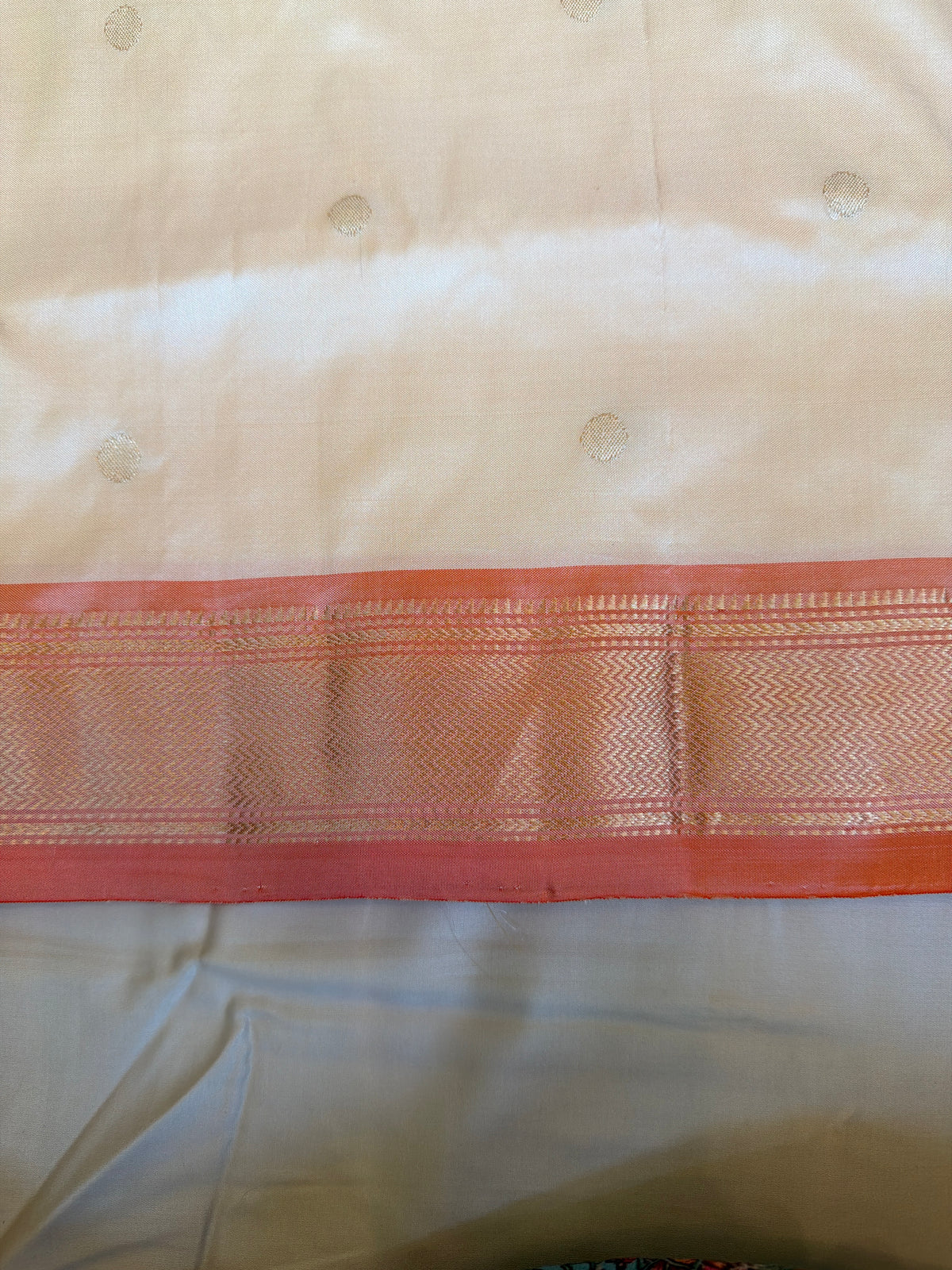 Paithani - White With Cream