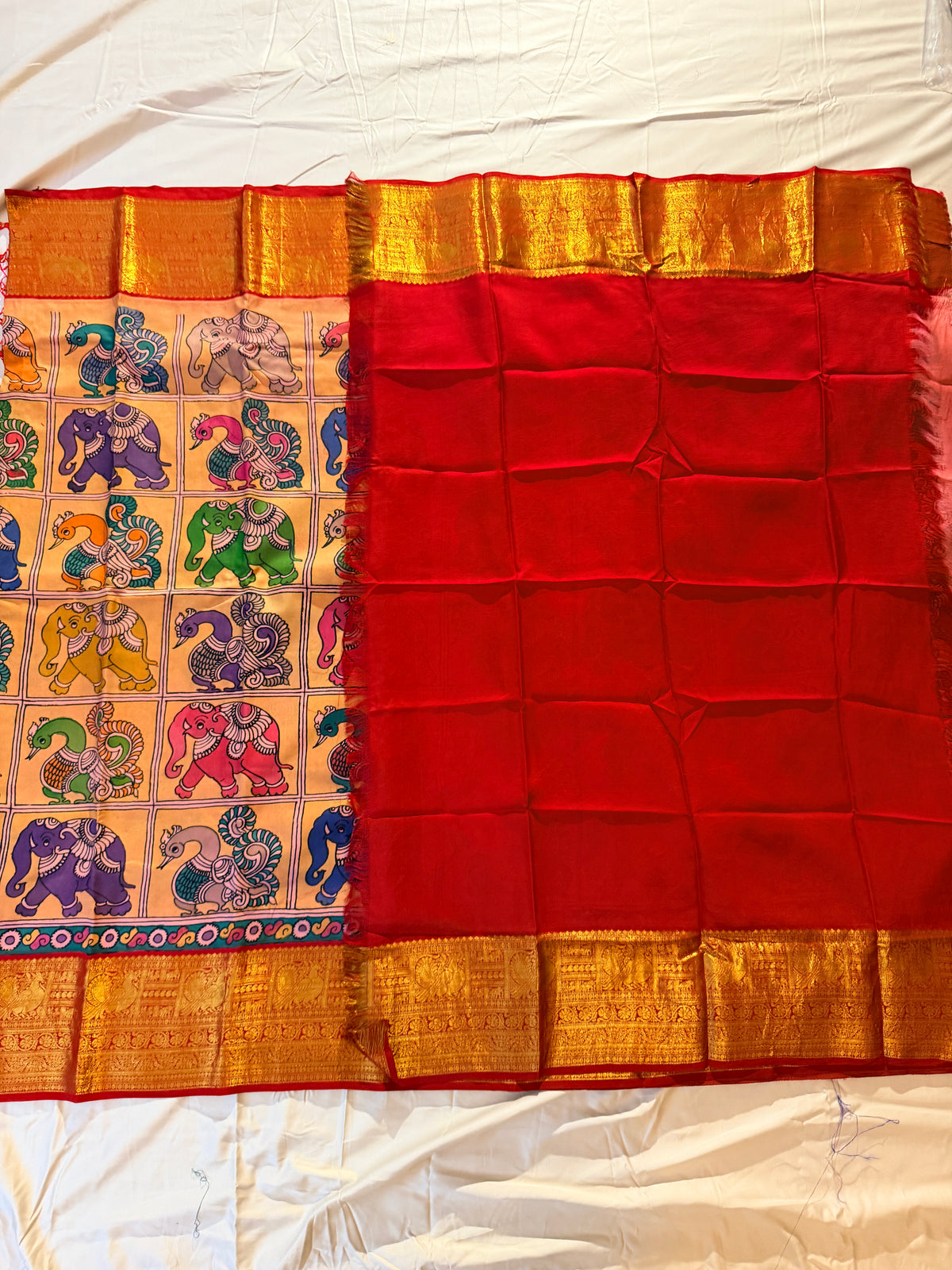 Kalahasti Kalamkari - Mustard Yellow